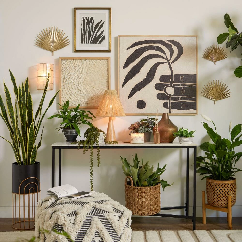 World Market Gold Metal Palm Leaf Wall Decor 3 Piece - Image 2