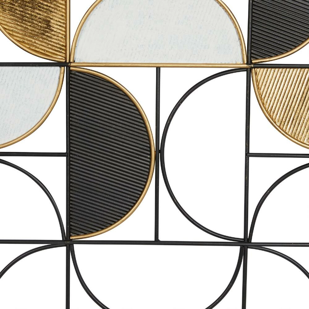 World Market Gold and Black Metal Semi Circle Wall Decor - Image 4