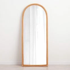 World Market Raya Rattan Arch Full Length Mirror