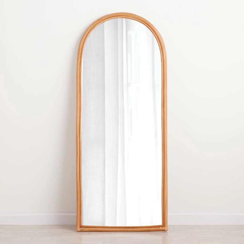 World Market Raya Rattan Arch Full Length Mirror