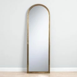World Market Arched Gold Full Length Mirror