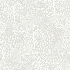 World Market White Woodland Fantasy Folk Peel And Stick Wallpaper