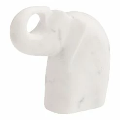 World Market White Marble Elephant Decor