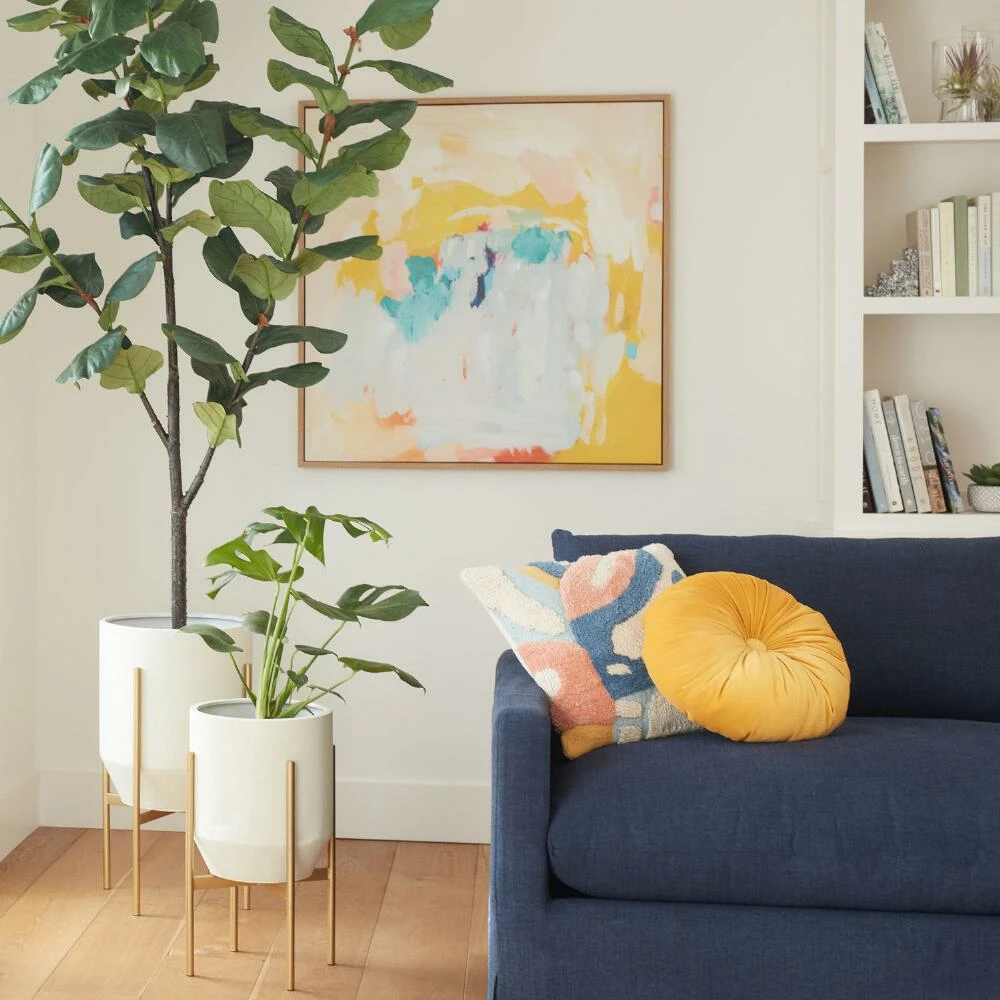 World Market Sorbet Pastel by Amira Rahim Framed Canvas Wall Art - Image 2