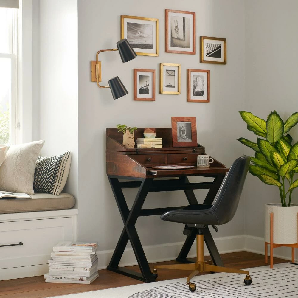 World Market Natural Acacia Wood Wall Frame - Image 2