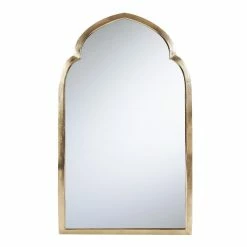World Market Gold Metal Mehrab Wall Mirror
