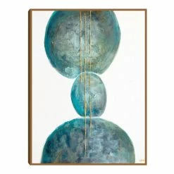 World Market Balance by Osnat Tzadok Framed Canvas Wall Art