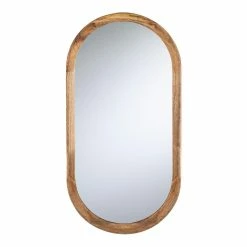 World Market Oblong Natural Wood Wall Mirror