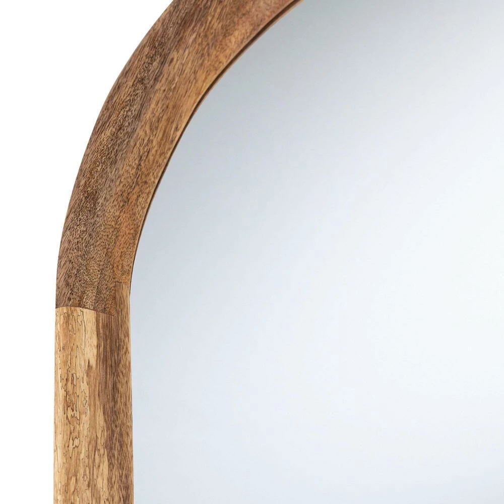 World Market Oblong Natural Wood Wall Mirror - Image 5