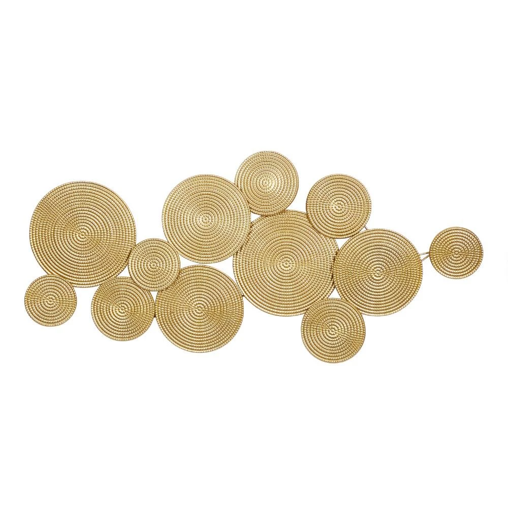 World Market Gold Hammered Bubble Plate Wall Decor