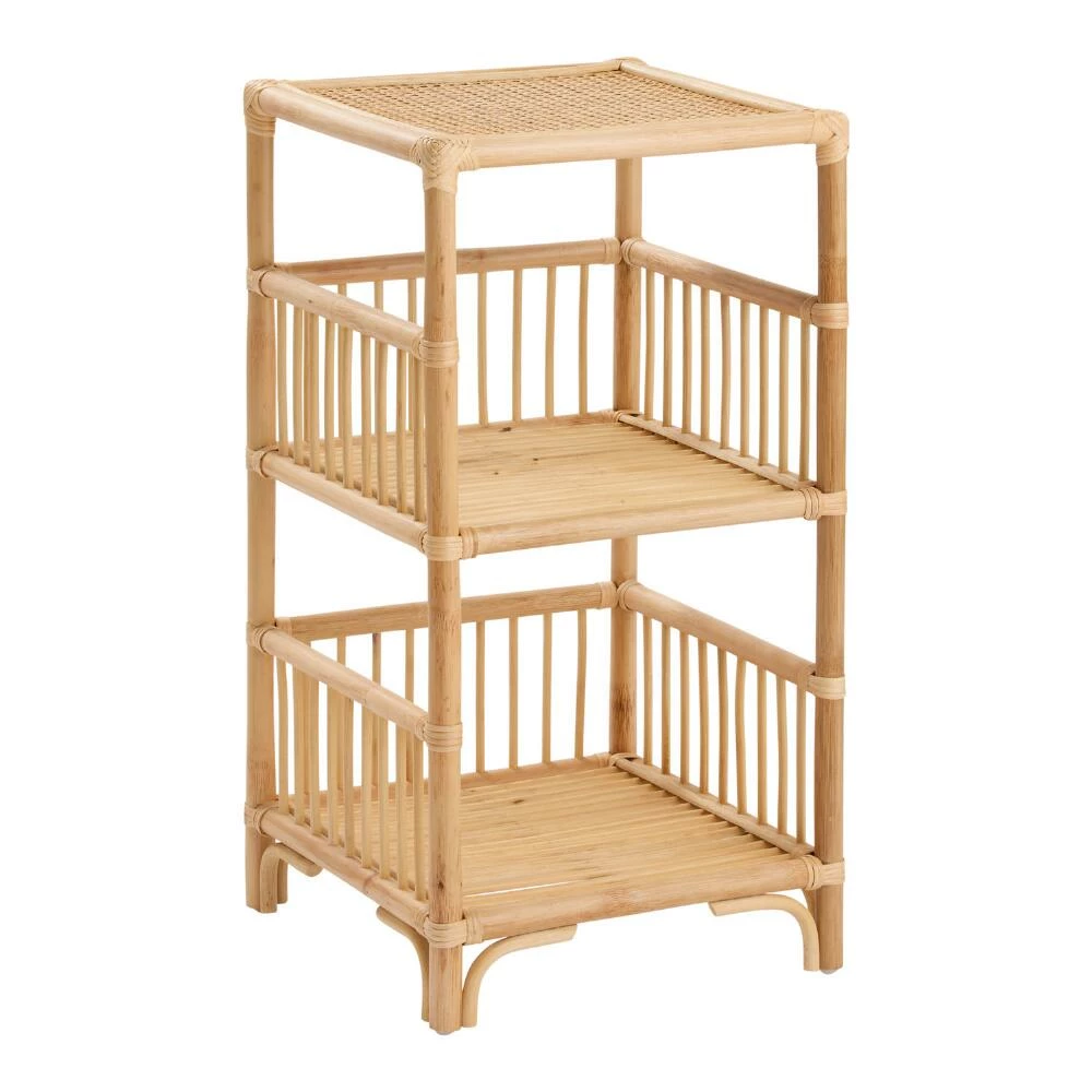 World Market Shelton Natural Rattan Storage Shelf