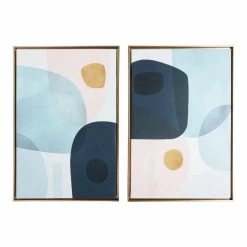 World Market Gold Monde I-II By Victoria Borges Framed Wall Art 2 Piece