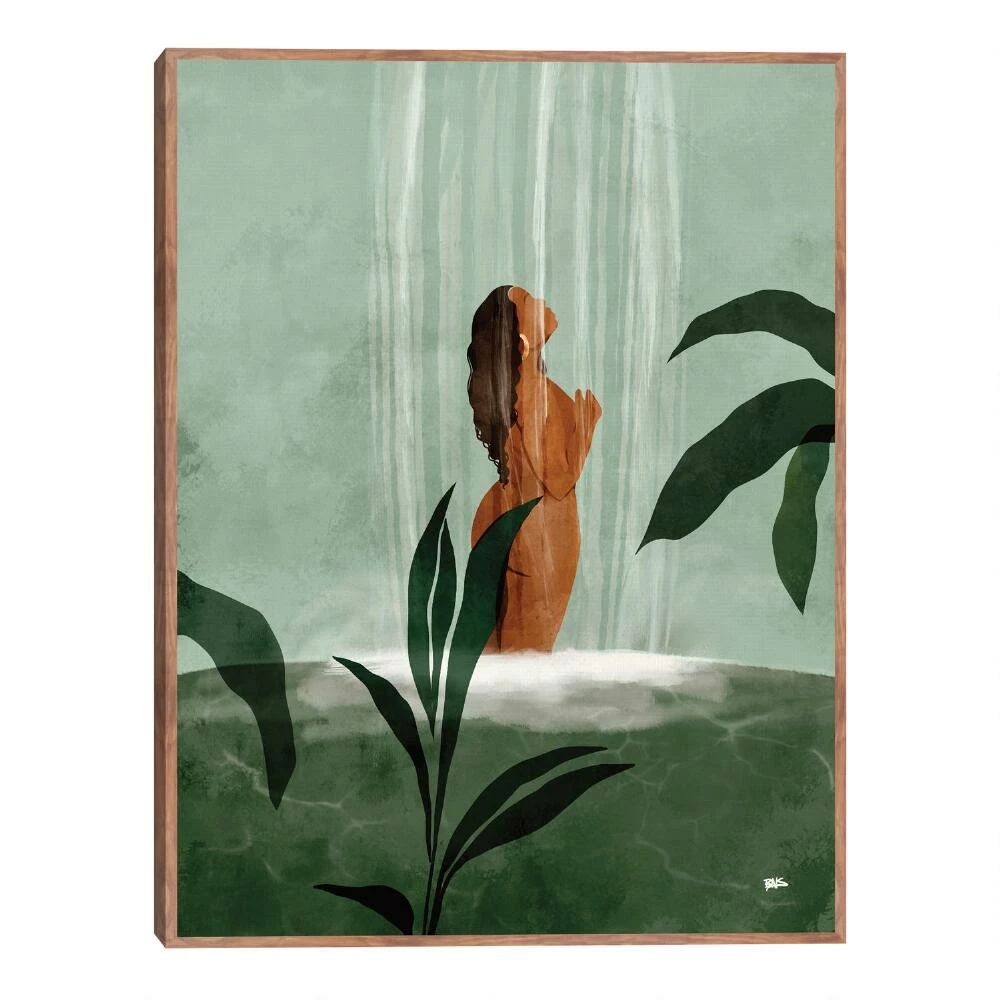 World Market Rain On Me By Bria Nicole Framed Canvas Wall Art