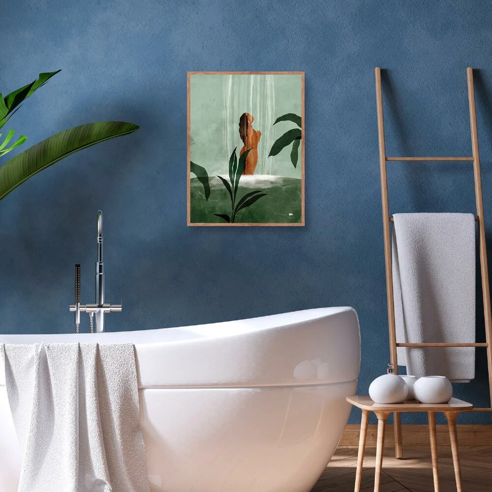 World Market Rain On Me By Bria Nicole Framed Canvas Wall Art - Image 2