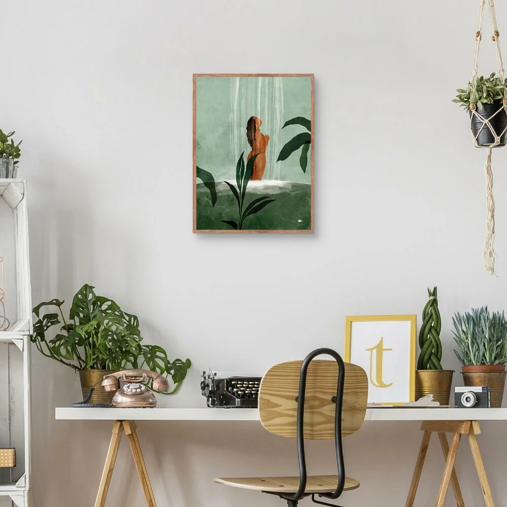 World Market Rain On Me By Bria Nicole Framed Canvas Wall Art - Image 3