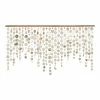World Market Champagne Capiz Shell And Natural Wood Wall Hanging