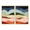 World Market Nature's Layers Diptych Framed Glass Wall Art 2 Piece