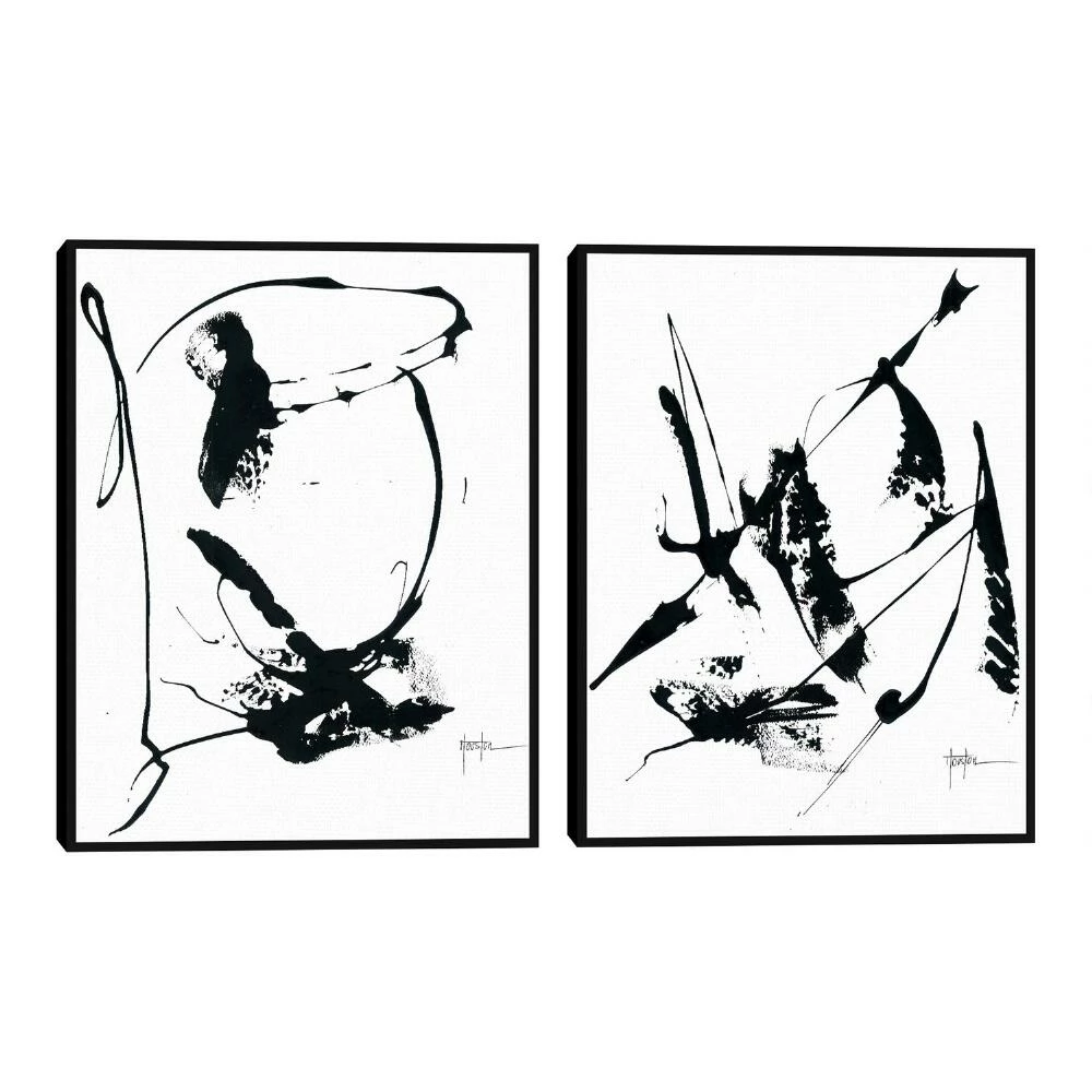 World Market Memories by Dan Houston Framed Canvas Wall Art 2 Piece