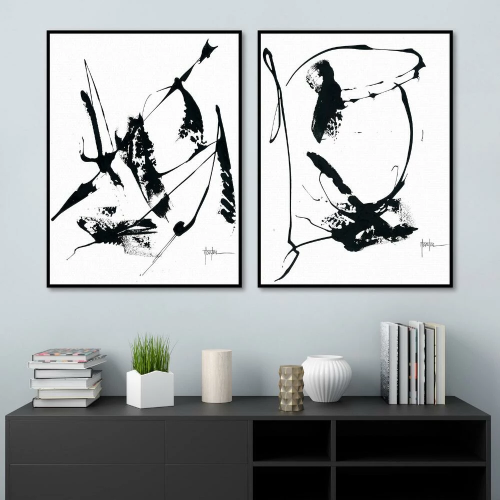 World Market Memories by Dan Houston Framed Canvas Wall Art 2 Piece - Image 2