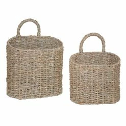 World Market Trista Natural Seagrass Hanging Wall Basket