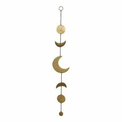 World Market Gold Metal Moon Phases Hanging Decor