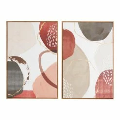 World Market Geometric Abstract Framed Canvas Wall Art 2 Piece