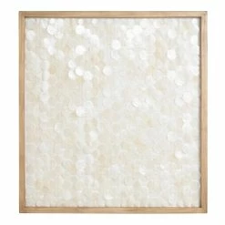 World Market Capiz Shell Framed Wall Decor