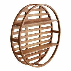World Market Round Wood Divya Wall Shelf
