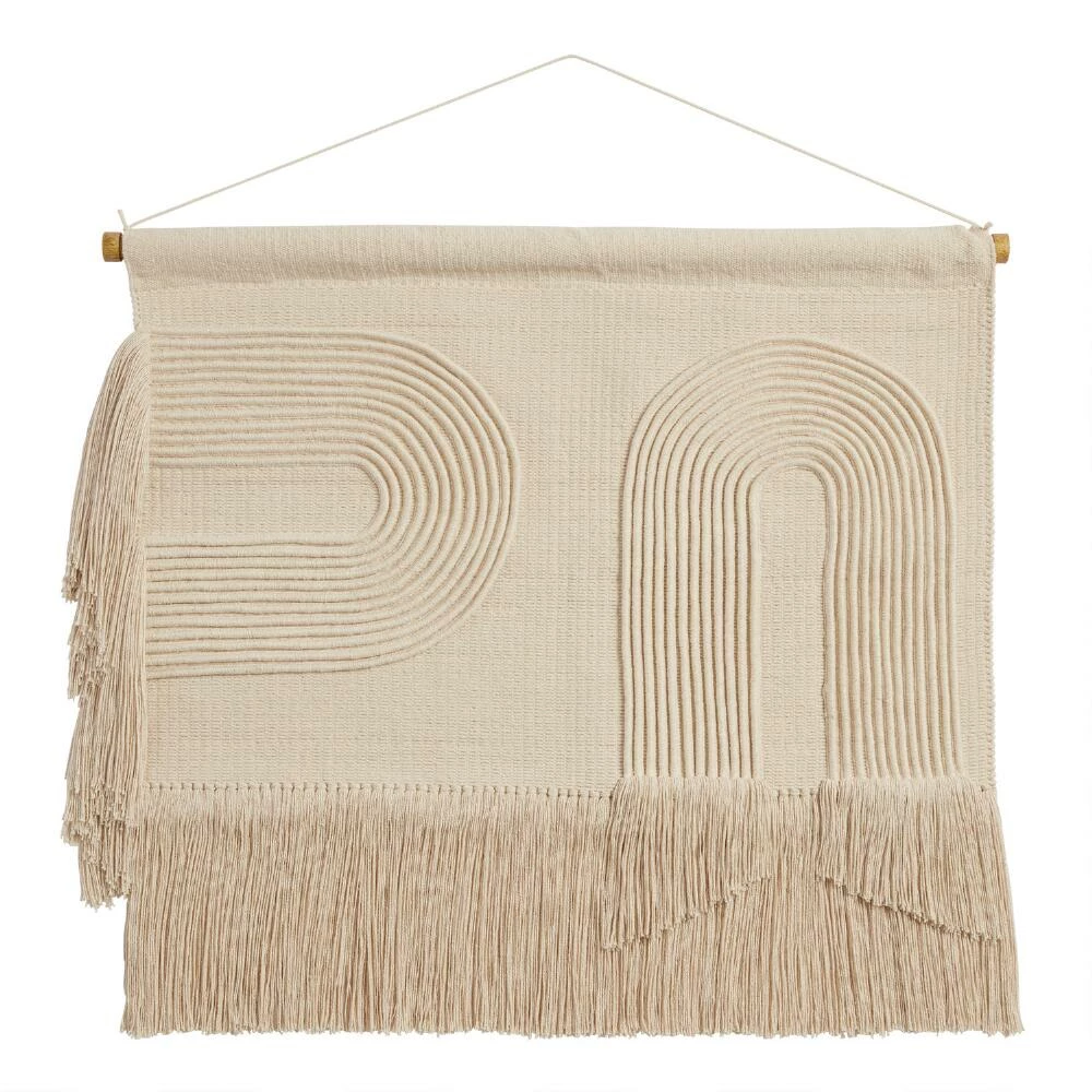 World Market Off White Arches Wall Hanging