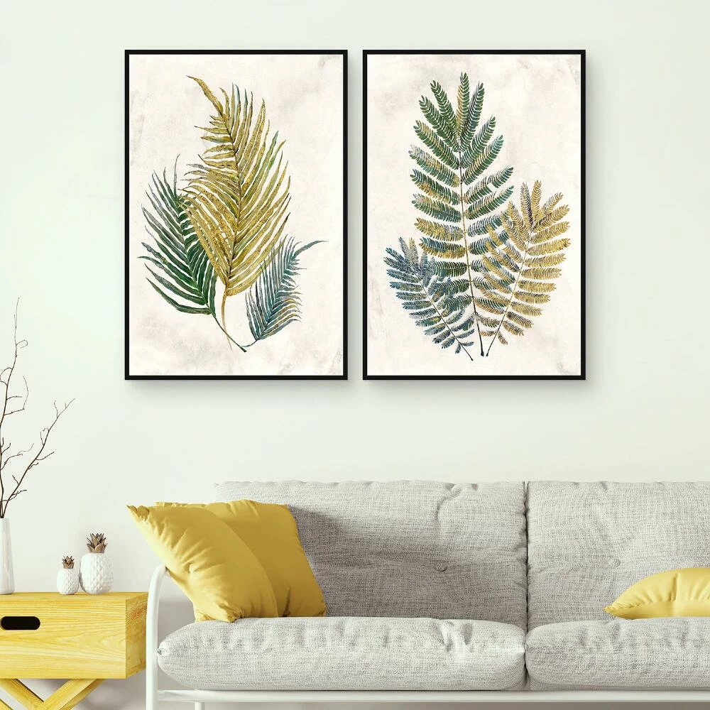 World Market Opulent Ferns Framed Canvas Wall Art 2 Piece - Image 4