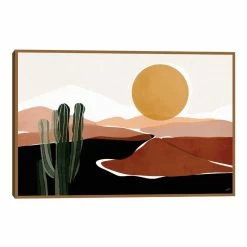 World Market Desert Calm By Bria Nicole Framed Canvas Wall Art