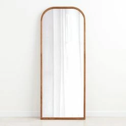World Market Talia Wood Arched Leaning Full Length Mirror