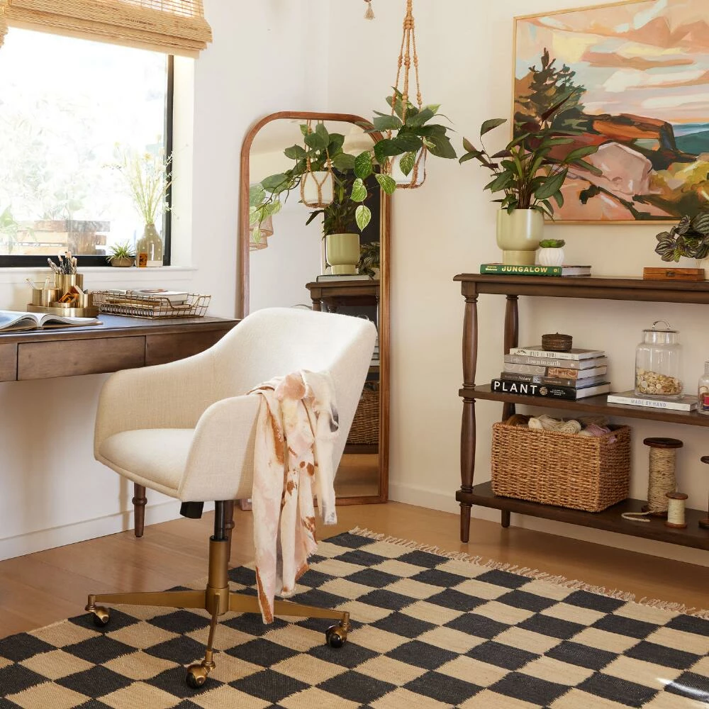 World Market Talia Wood Arched Leaning Full Length Mirror - Image 2