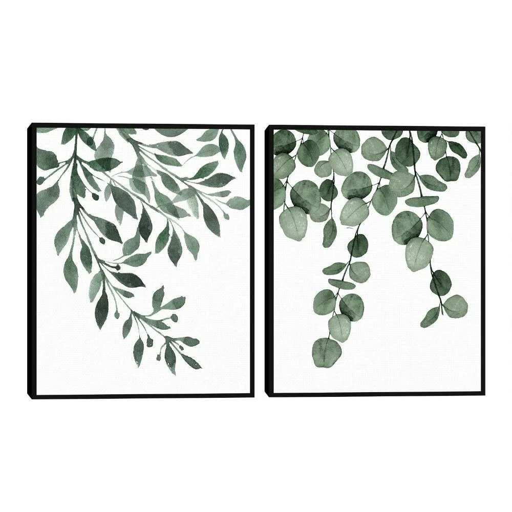 World Market Botanical Sage I & II By Gigi Conrad Framed Wall Art 2 Piece