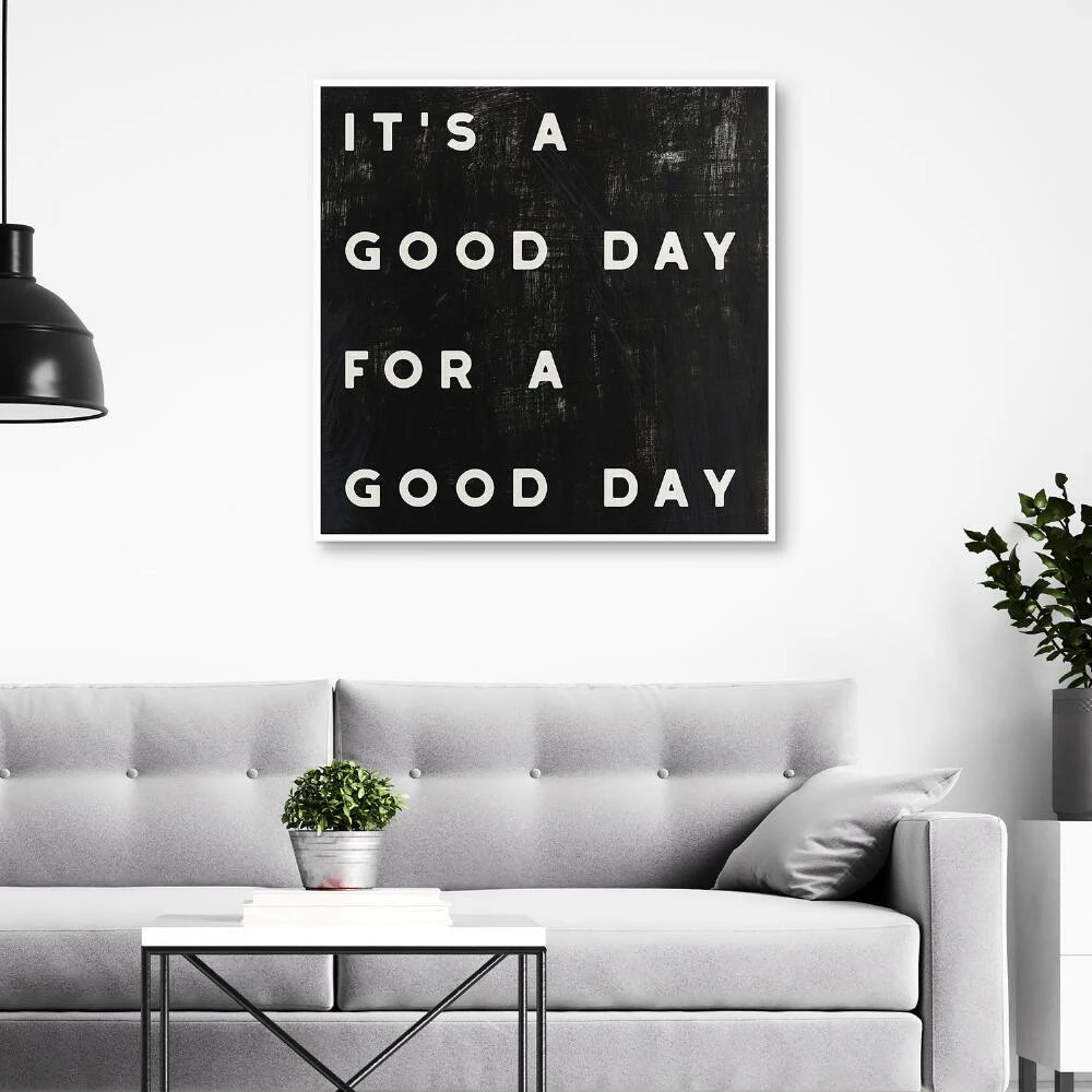 World Market Black And White Lovely Home II Framed Canvas Wall Art - Image 3