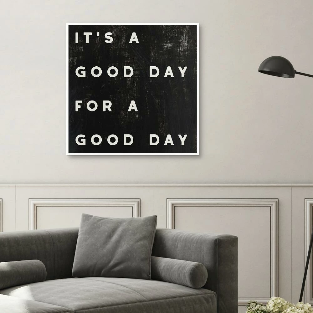 World Market Black And White Lovely Home II Framed Canvas Wall Art - Image 4