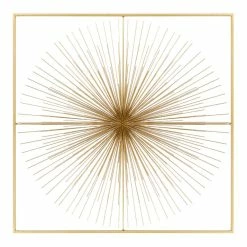 World Market Gold Starburst Framed Wall Decor