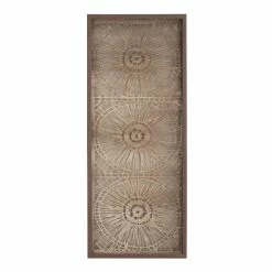 World Market Espresso Rice Paper Shadow Box Wall Art