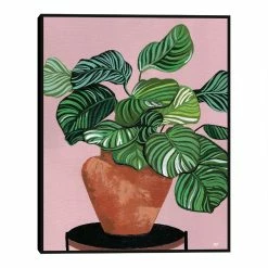 World Market Calatheas By Bria Nicole Framed Canvas Wall Art
