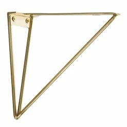 World Market Geometric Gold Wire Mix & Match Shelf Brackets 2 Pack