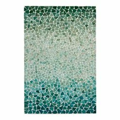 World Market Aqua Glass Abstract Mosaic Panel Wall Decor