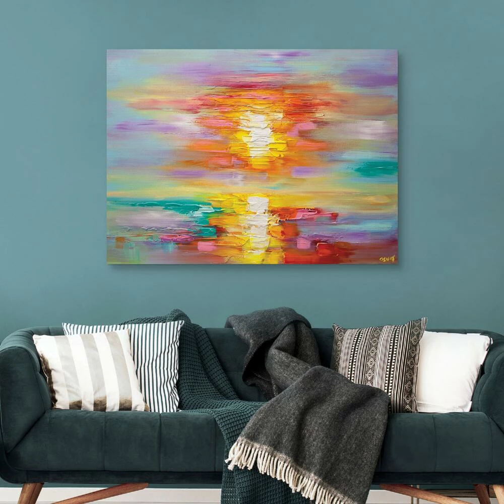 World Market Abstract Sunrise by Osnat Tzadok Canvas Wall Art - Image 2