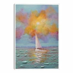 World Market Guardian of the Sea by Osnat Tzadok Framed Canvas Wall Art