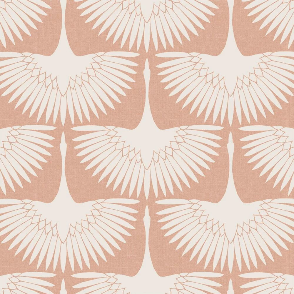 World Market Blush Genevieve Gorder Cranes Peel And Stick Wallpaper
