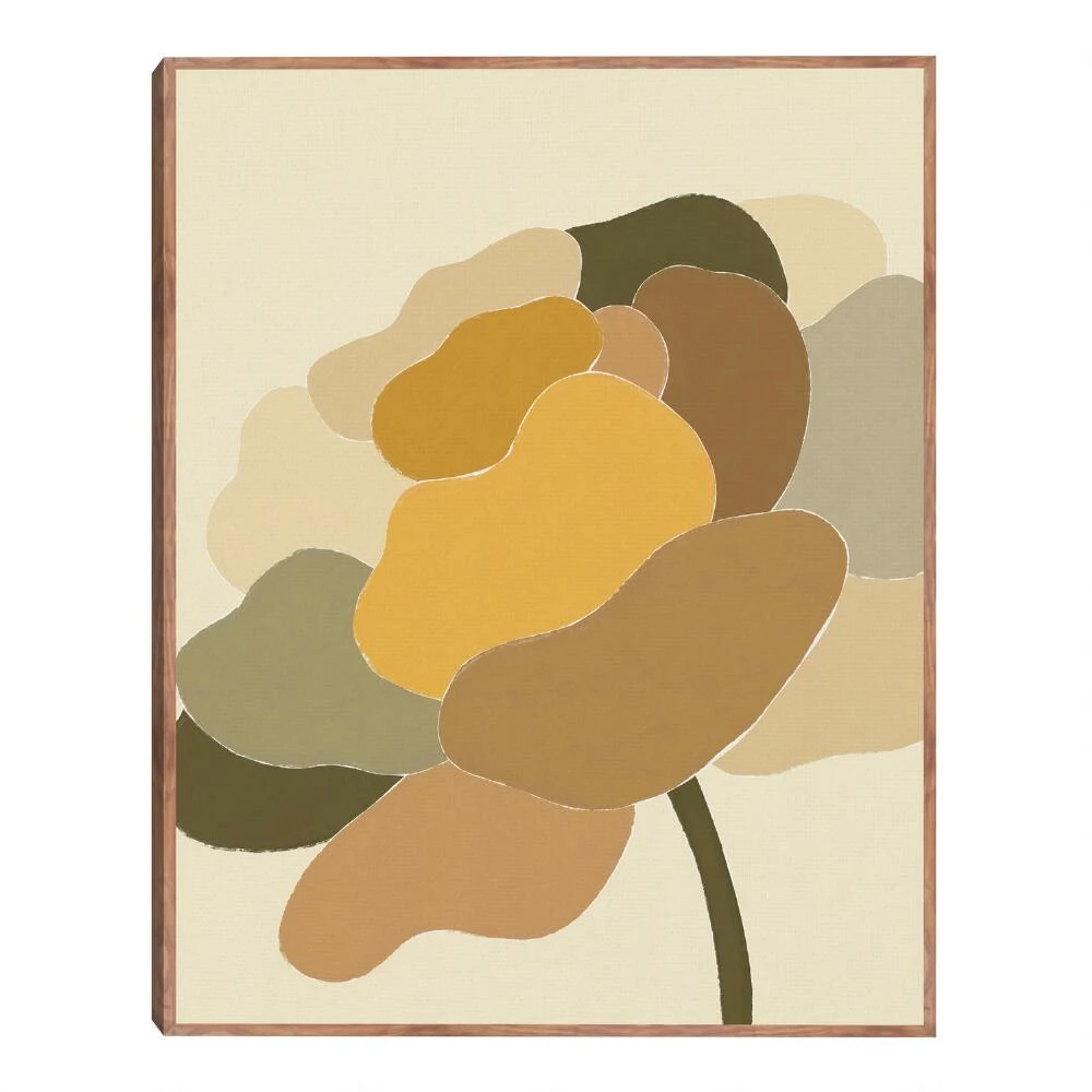 World Market Pastel Peony by Alisa Galitsyna Framed Canvas Wall Art