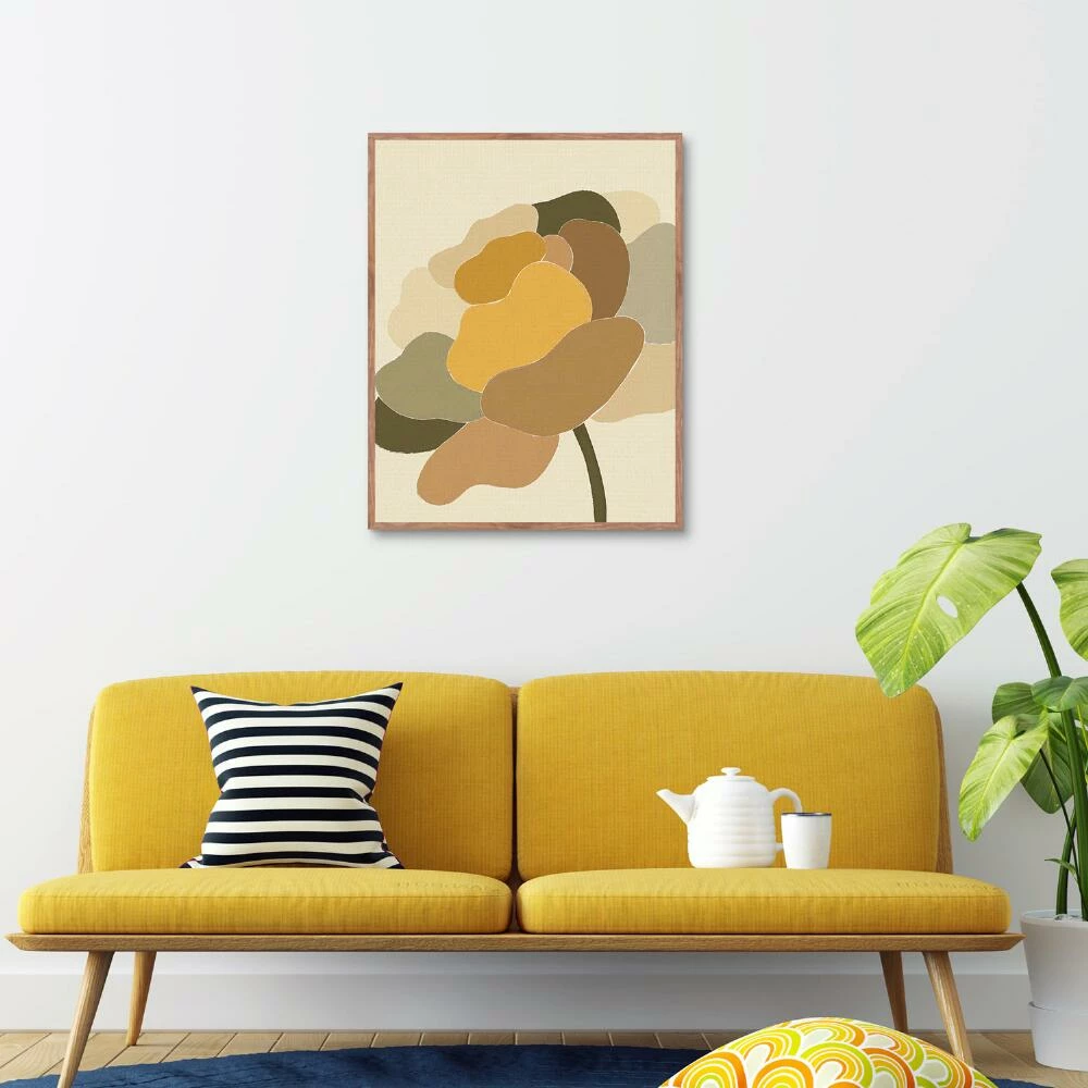 World Market Pastel Peony by Alisa Galitsyna Framed Canvas Wall Art - Image 4