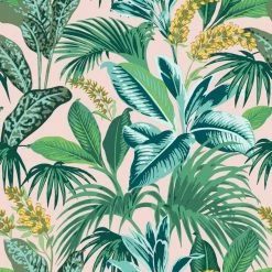 World Market Pink Havana Palm Peel And Stick Wallpaper
