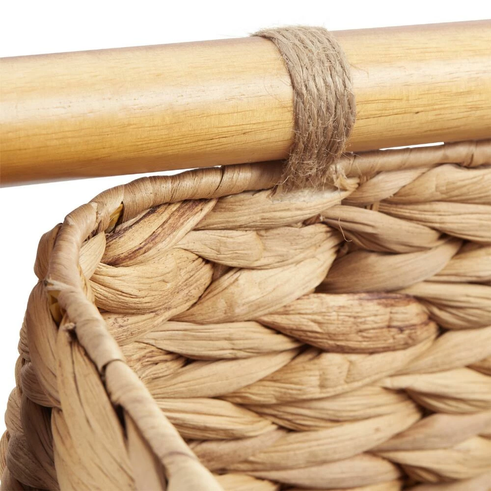 World Market Drew Acacia And Water Hyacinth 3 Tier Basket Stand - Image 3