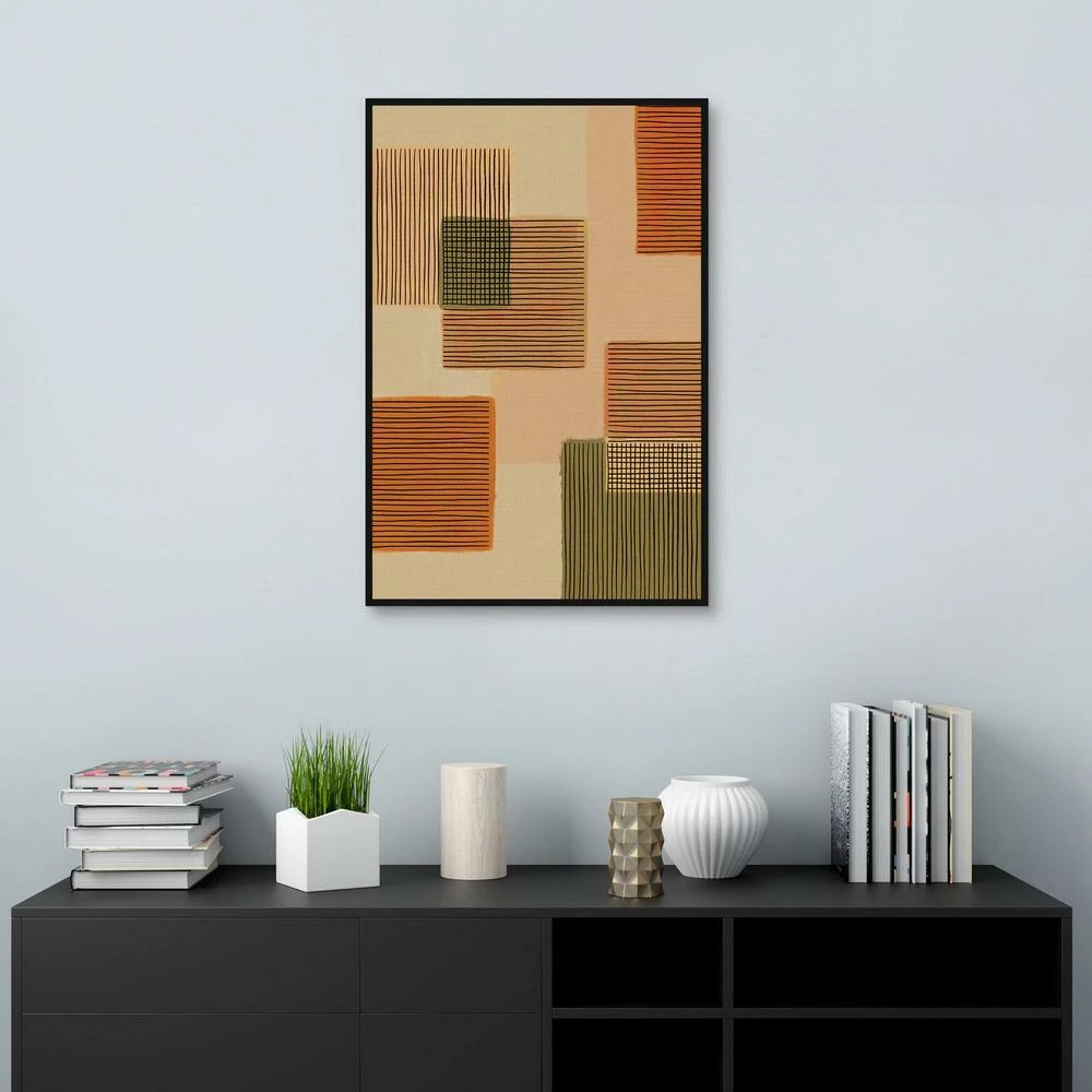 World Market Geo Patchwork II by Alisa Galitsyna Framed Canvas Wall Art - Image 4