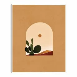 World Market Desert by Bria Nicole Framed Canvas Wall Art